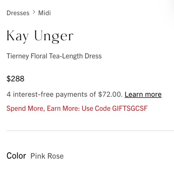 Kay Unger Tierney Floral Tea-Length Dress - Picture 9 of 11